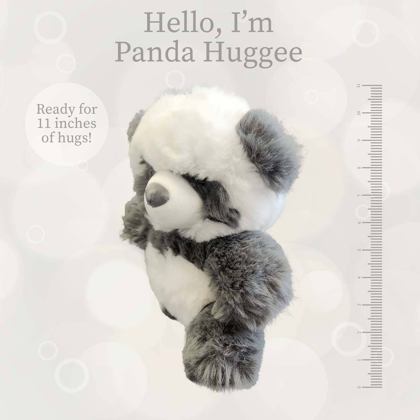 World's Softest- Grey & White Panda Plush